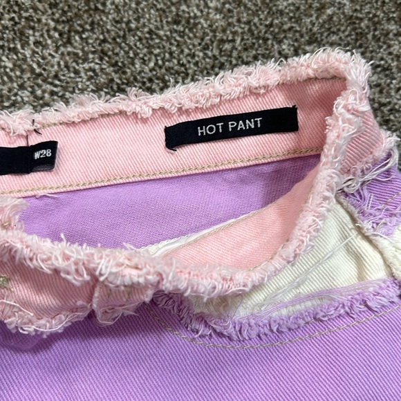 Jaded London patchwork hot pant size 28 - Picture 3 of 7